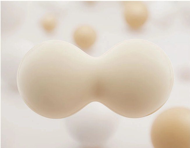 심부볼 지방 덩어리를 형상화한 3D 그래픽