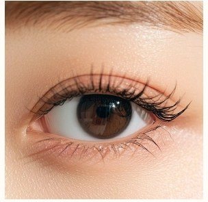 세미 아웃라인 눈 사진