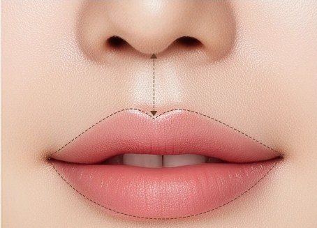 인중골 수술 맞춤 설계 및 디자인 예시 일러스트